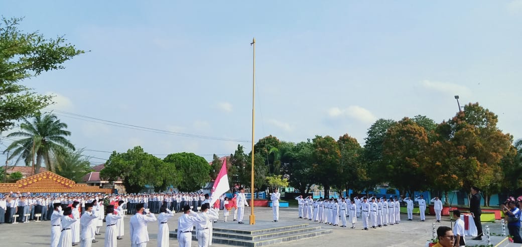 Meriahnya Upacara HUT RI di SMKN 3 Lubuklinggau