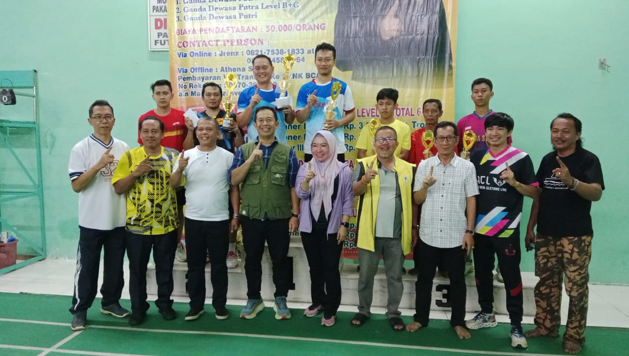 Ini Daftar Pemenang Turnamen Badminton Winasta Ayu Duri Cup II